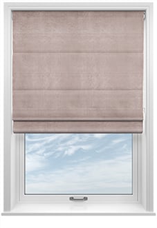 Odessa Velvet, Mauve - Twist&Fit Roman Blind
